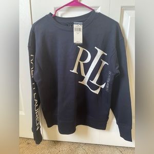 Ralph Lauren logo navy sweatshirt